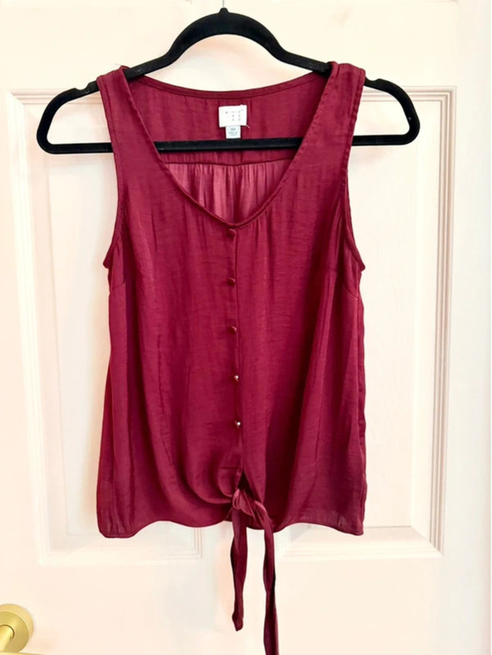 $5 SALE Silky red purple a new day tank